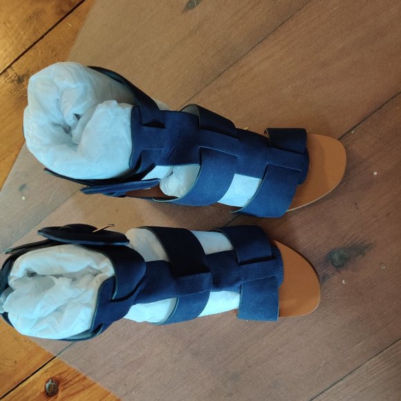 Nina Weaver Dress Sandal, Navy, size 7 - Picture 2 of 6